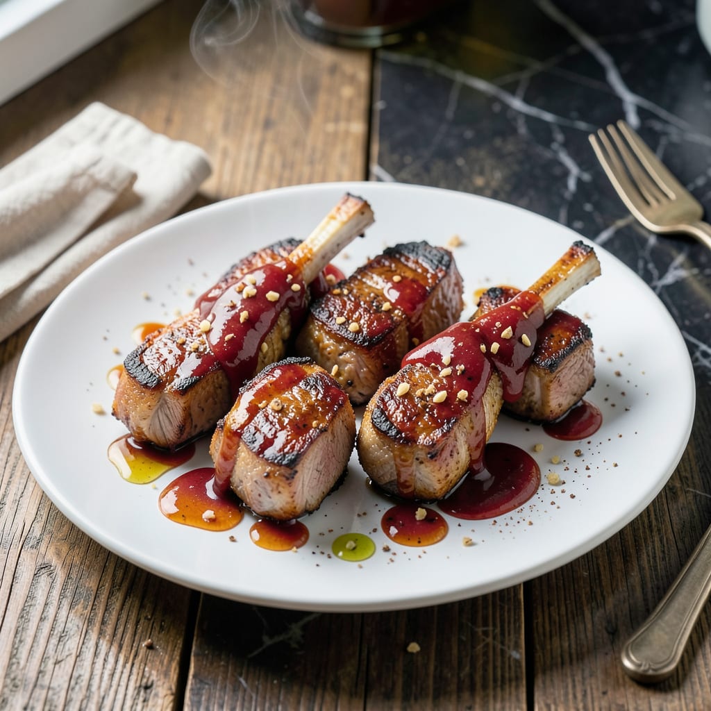 Visual representation of Honey BBQ Pork Chops Recipe: Glazed and Grilled to Juicy Perfection