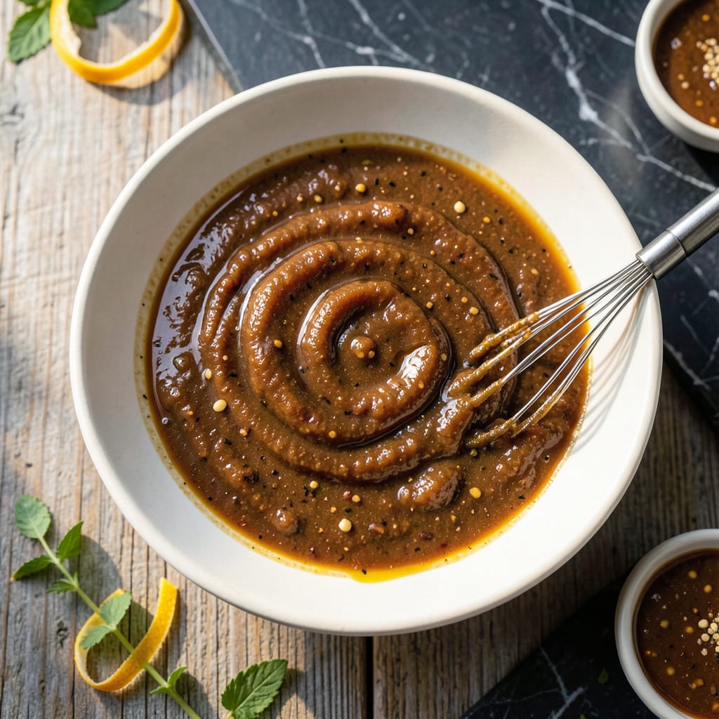 honey bbq salad dressing recipe example with annotations