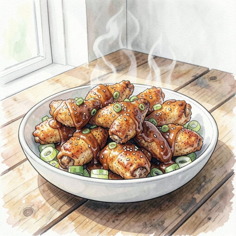 Honey Garlic BBQ Wings Recipe: Crispy, Sticky, and Irresistible illustration with key details