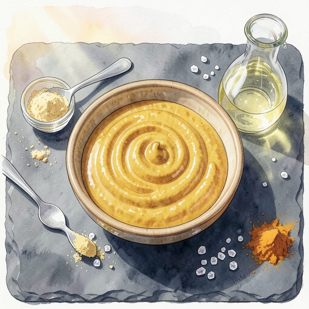 Hot Mustard Recipe: Spicy Condiment With Bold, Lingering Heat detailed visual guide