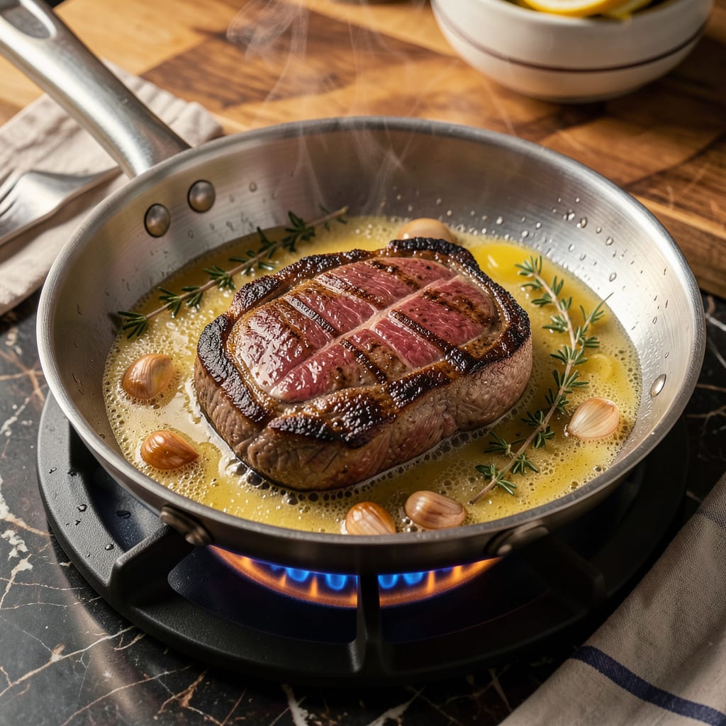 How Does Meat Get Heated in a Frying Pan: The Science Behind Perfect Cooking illustration with key details