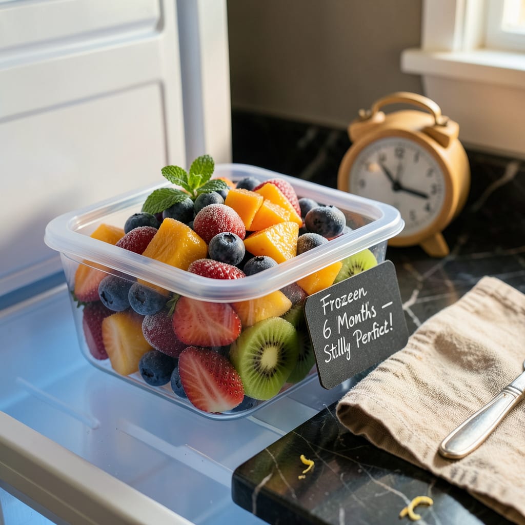 Visual representation of How Long Can You Keep Frozen Fruit: Safe Storage and Shelf Life Tips