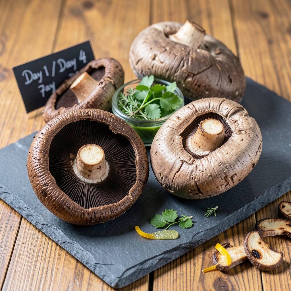 How Long Do Portobello Mushrooms Last in Fridge: Storage Tips for Freshness example with annotations