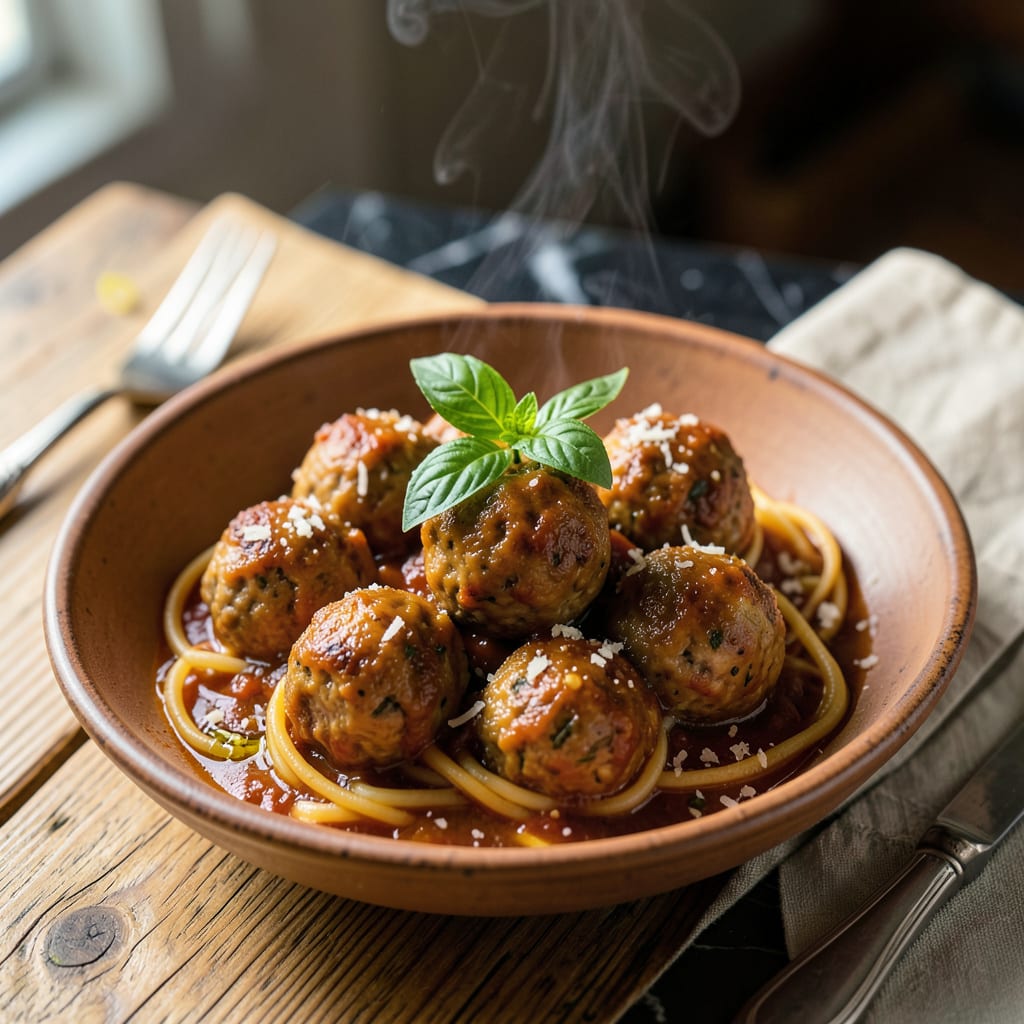 How Long to Cook Raw Meatballs in Sauce: Safe Times for Perfect Texture example with annotations