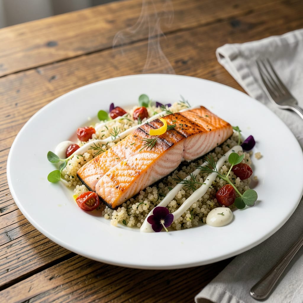 How Many Calories in Baked Salmon: Full Nutritional Breakdown and Serving Tips example with annotations