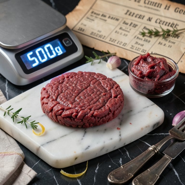 How Much Is 500 g of Ground Beef: Visual Guide and Serving Sizes example with annotations