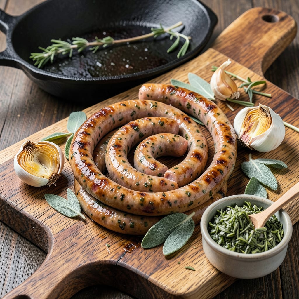 Visual representation of how much sage per pound of sausage