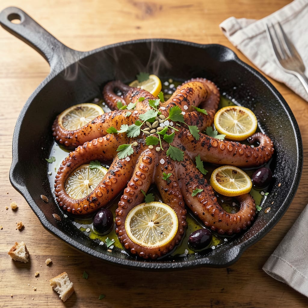How to Cook Baby Octopus in Frying Pan: Crispy Tender in 10 Minutes illustration with key details