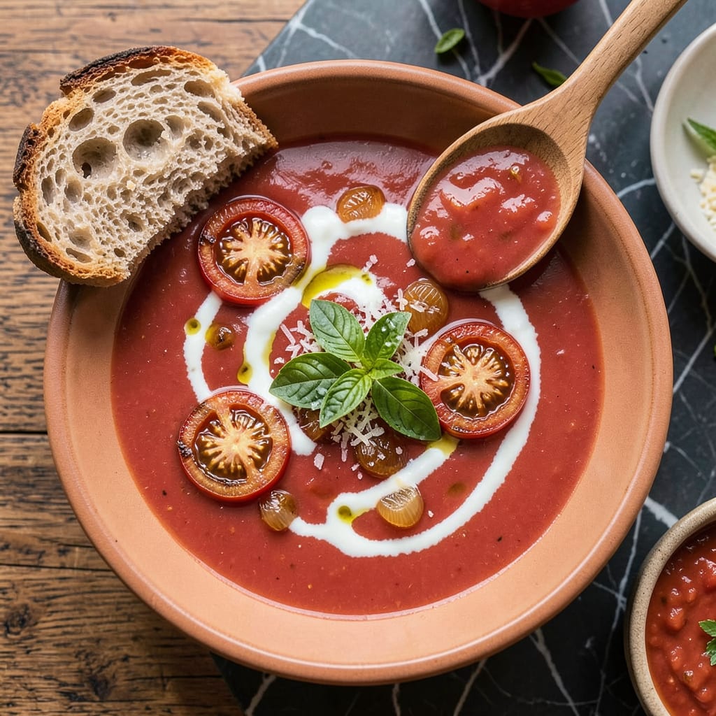 How to Cut Acidity in Tomato Soup: Chef’s Trick for Balanced Flavor example with annotations