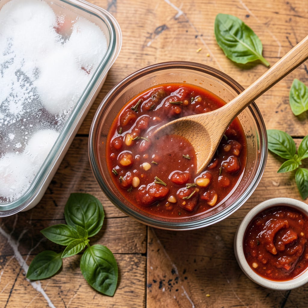 how to defrost pasta sauce illustration with key details