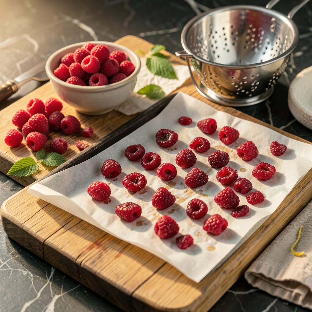 How to Dehydrate Raspberries in Oven: Perfectly Chewy Snacks Every Time illustration with key details