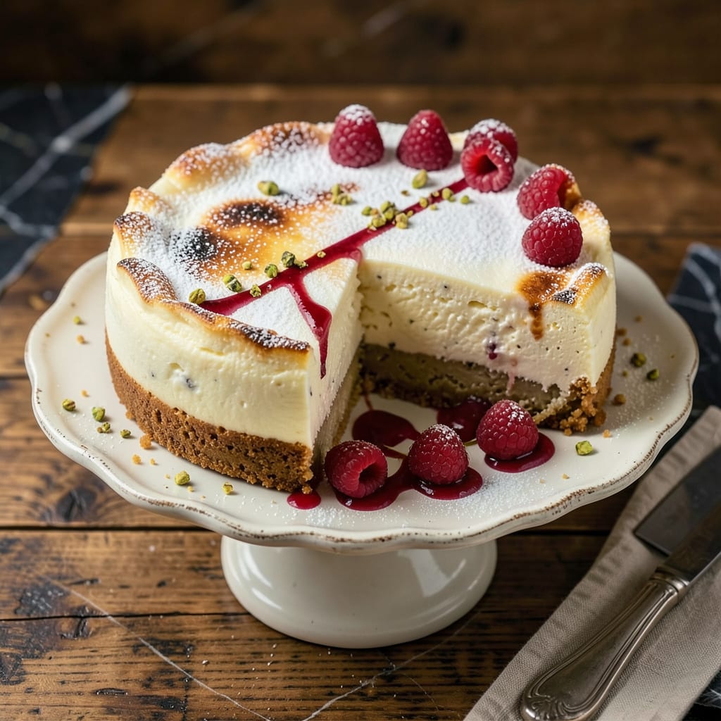 how to fix burnt cheesecake top illustration with key details