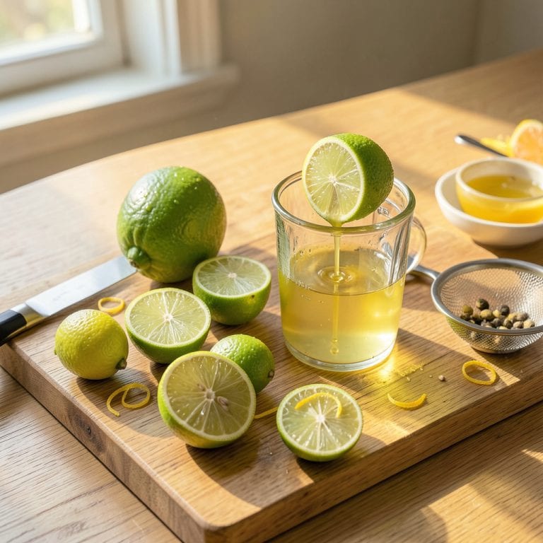 how to juice key limes illustration with key details