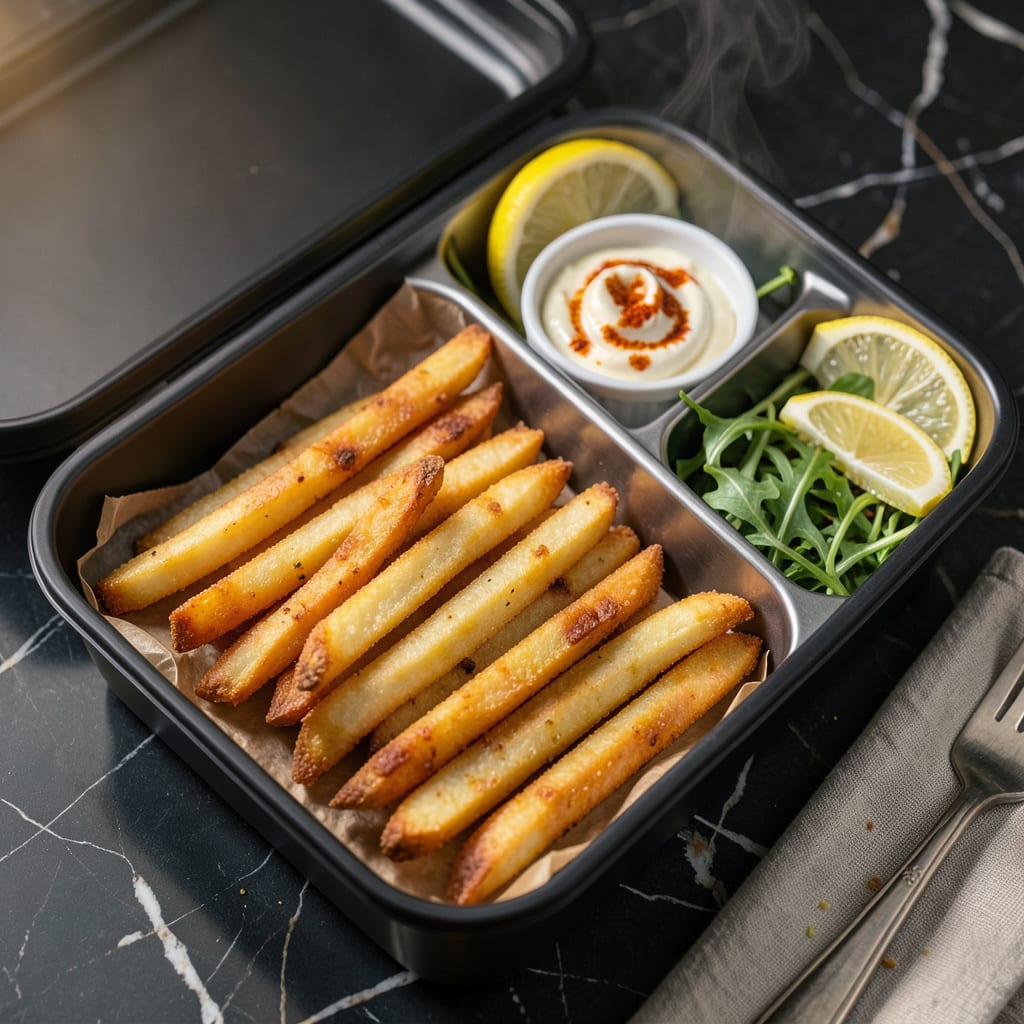 Comprehensive how to keep fries crispy in lunch box visual reference