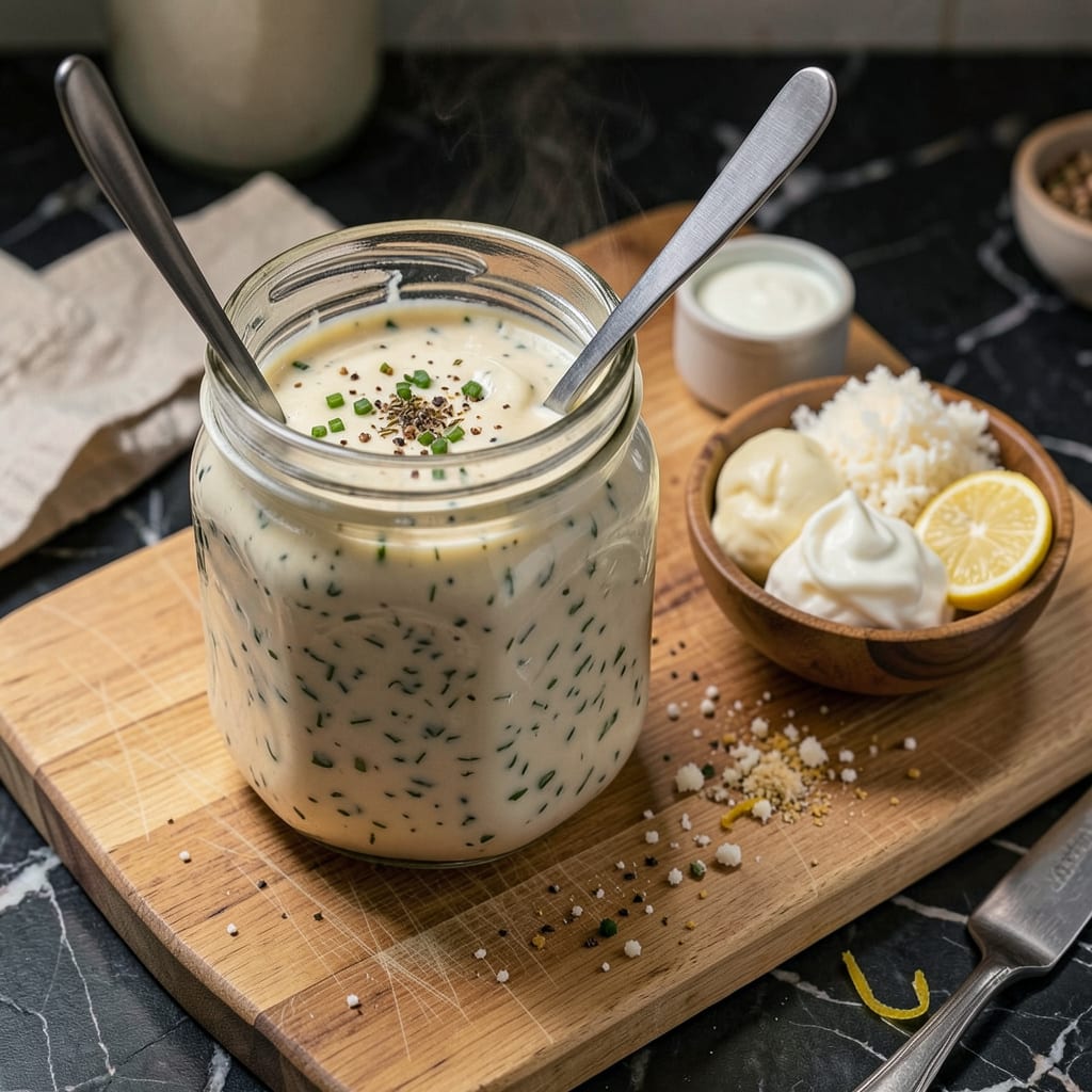 How to Make Ranch Dressing Thicker: The Secret to Creamy, Clingy Perfection example with annotations