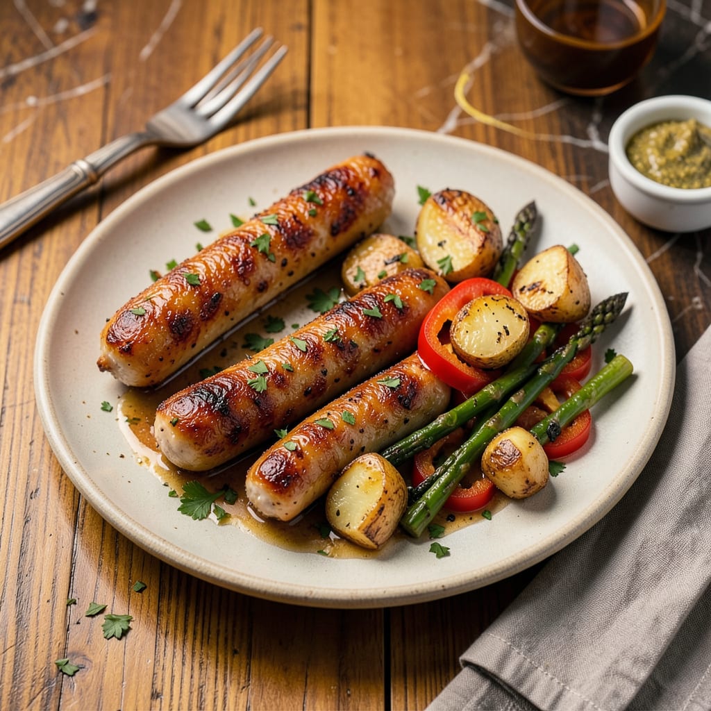 How to Pan Fry Chicken Sausage: Crispy Skin and Juicy Centers Every Time example with annotations