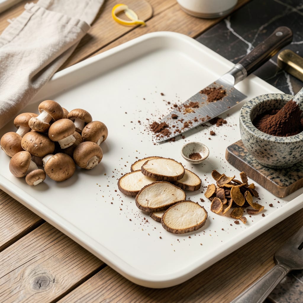 How to Powder Mushrooms: Umami Boost for Any Dish illustration with key details