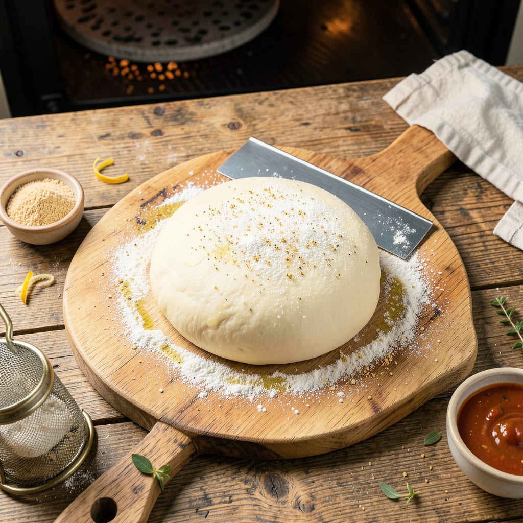 How to Stop Pizza Dough From Sticking: The Foolproof Trick for Perfect Crust example with annotations