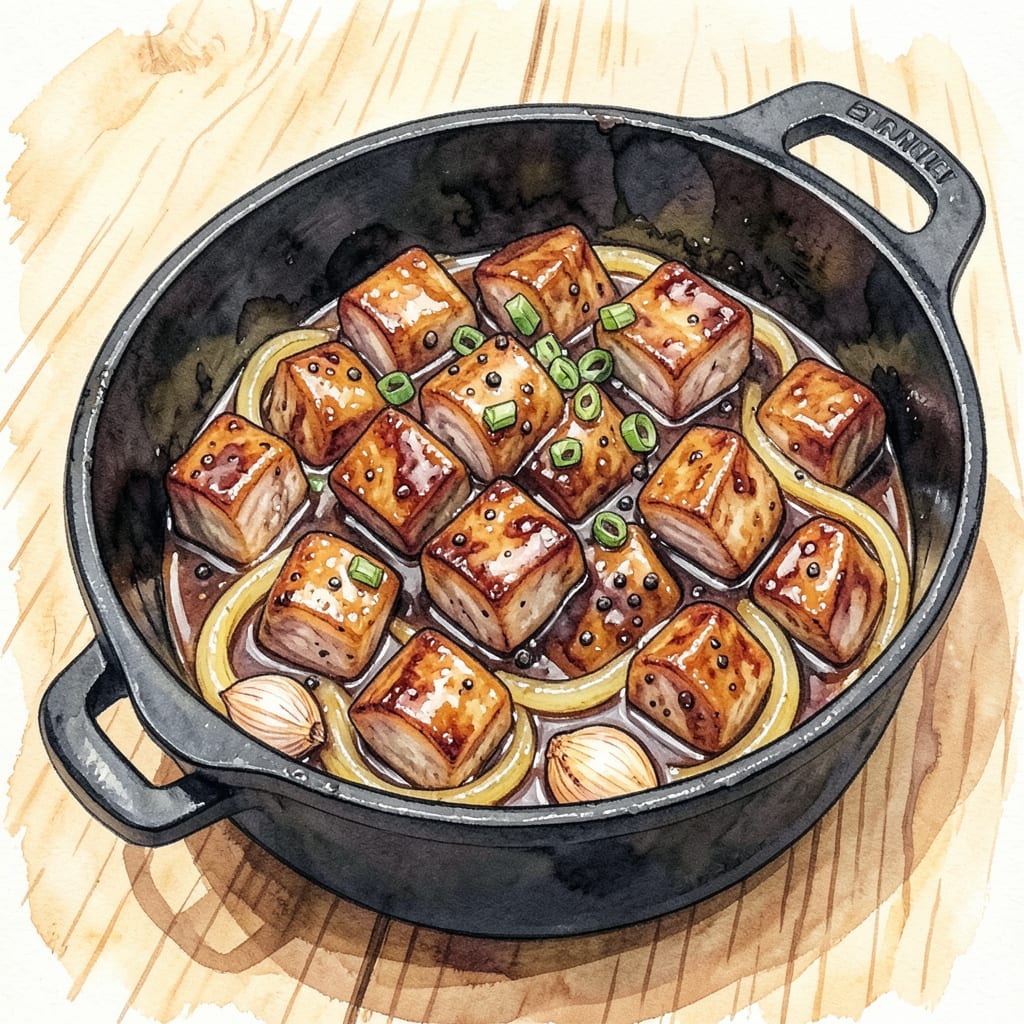 Visual representation of Humba Pata Recipe: Filipino Braised Pork Belly With Tangy Richness
