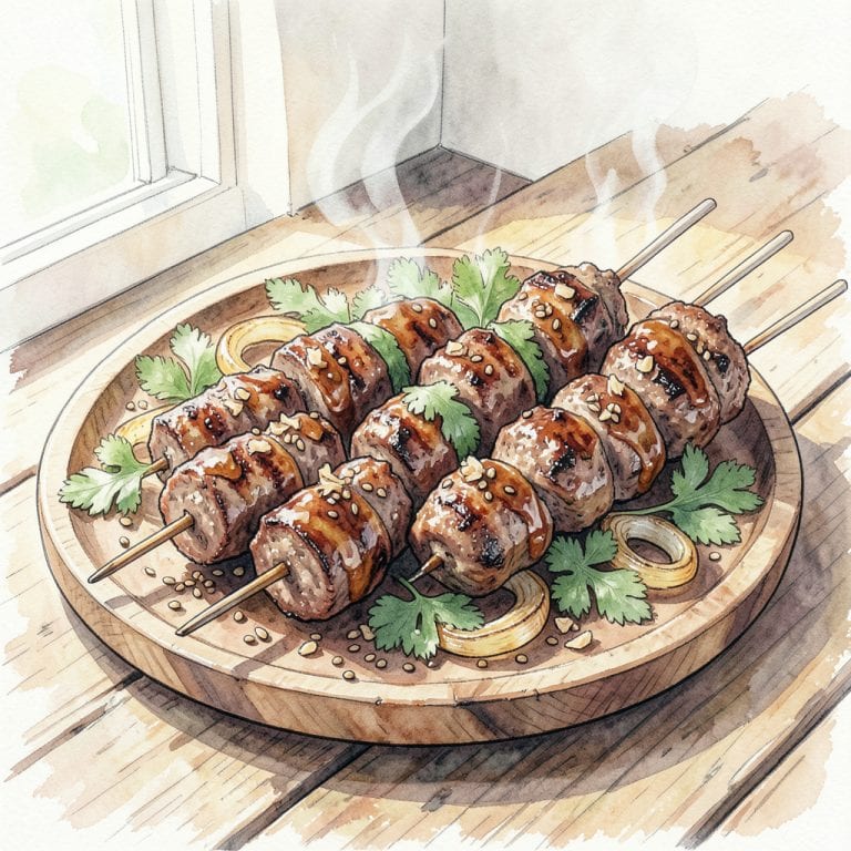Visual representation of Indian Seekh Kebab BBQ Recipe: Juicy Skewers on the Grill