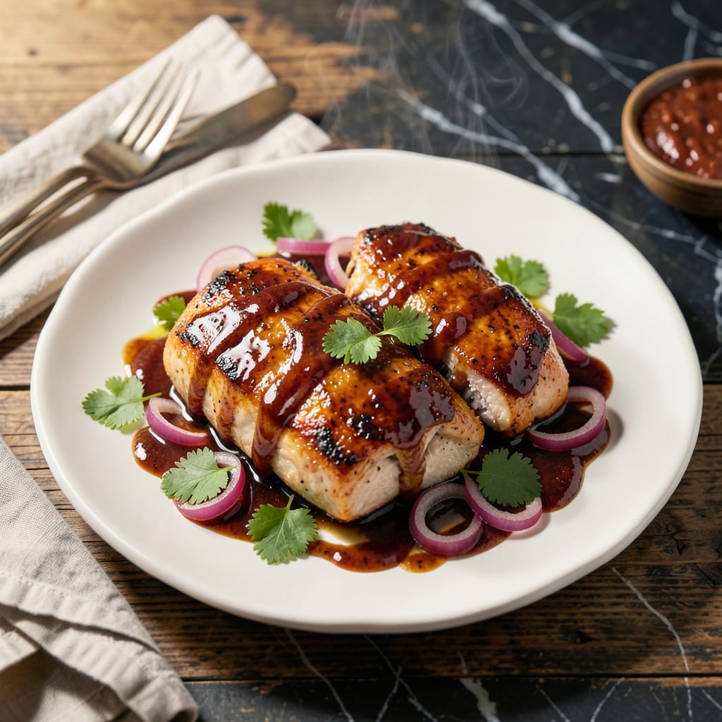 Instant Pot BBQ Chicken Breast Recipe: Saucy Tenderness in 35 Minutes illustration with key details