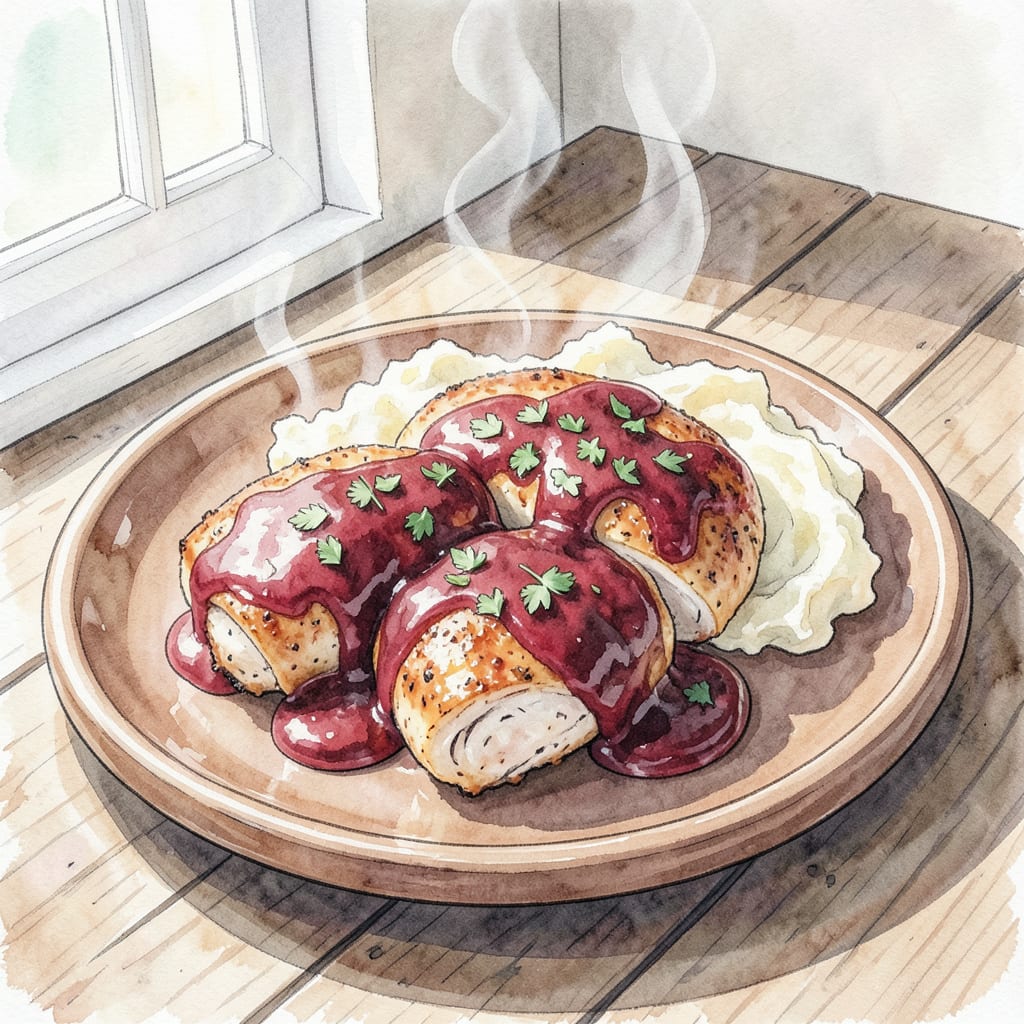 instant pot bbq chicken recipe illustration with key details