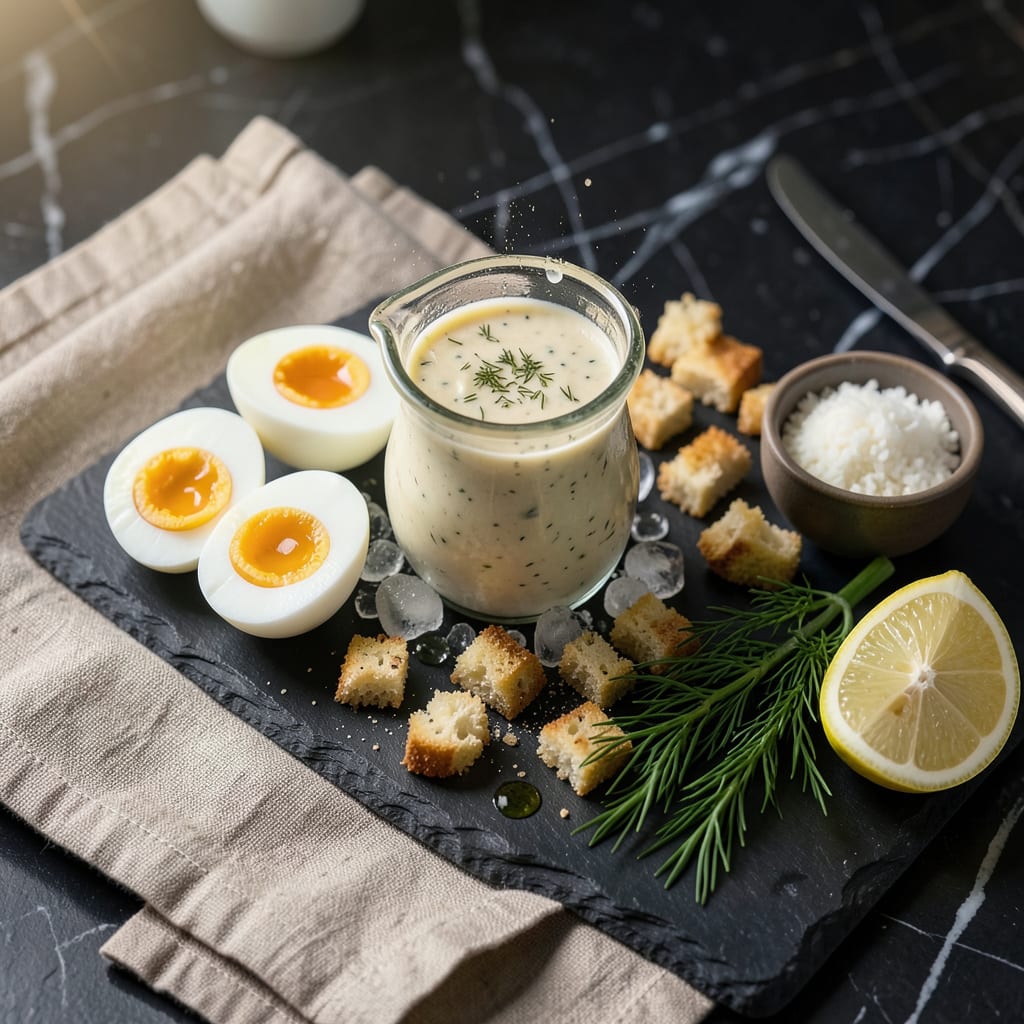 Is There Egg in Ranch Dressing: Ingredients and Allergy Facts Checked example with annotations