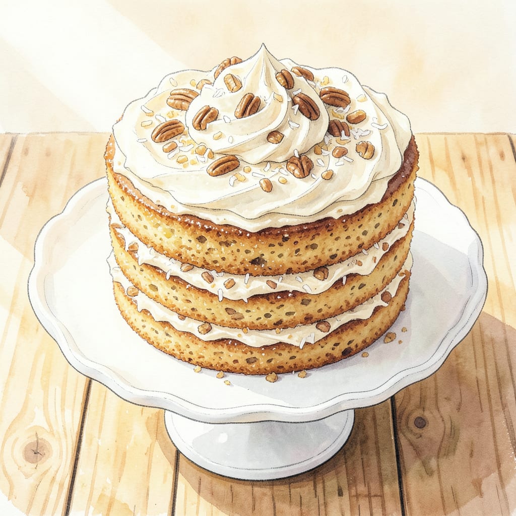 Complete Italian Cream Cake Recipe Pioneer Woman: Coconut Pecan Layers With Creamy Frosting overview image