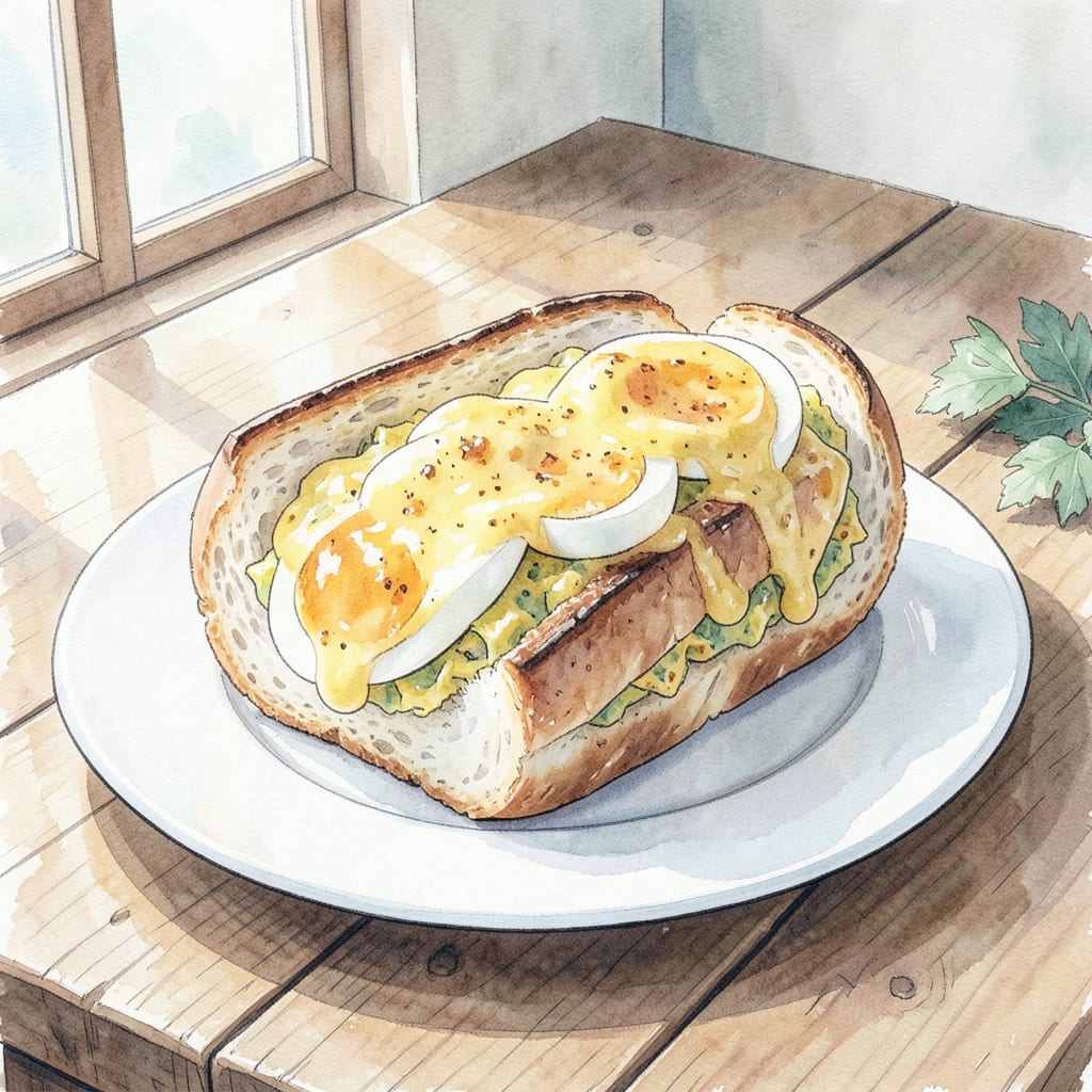 Complete Japanese Egg Sando Recipe: Fluffy, Savory Sandwich Perfection overview image