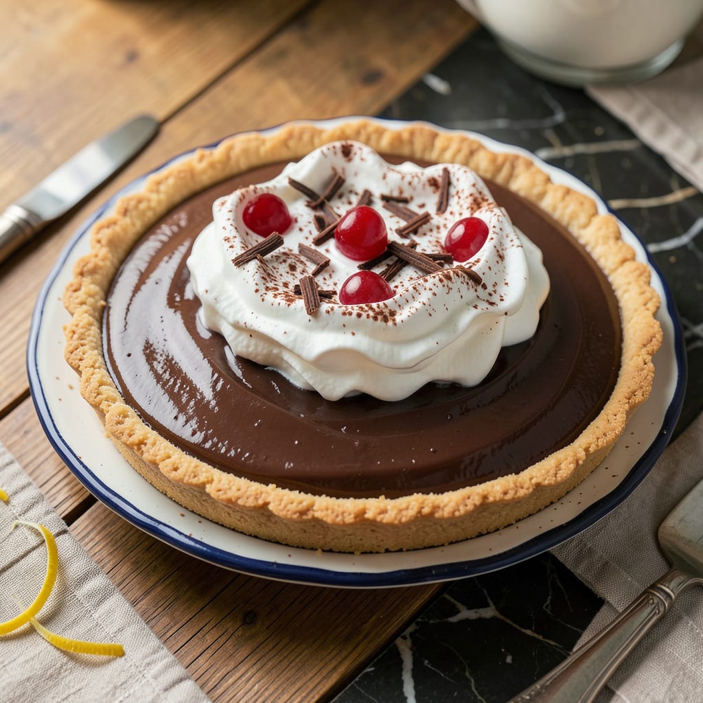 Jello Cook and Serve Chocolate Pudding Pie Recipe on Box: Easy Steps for Perfect Results example with annotations