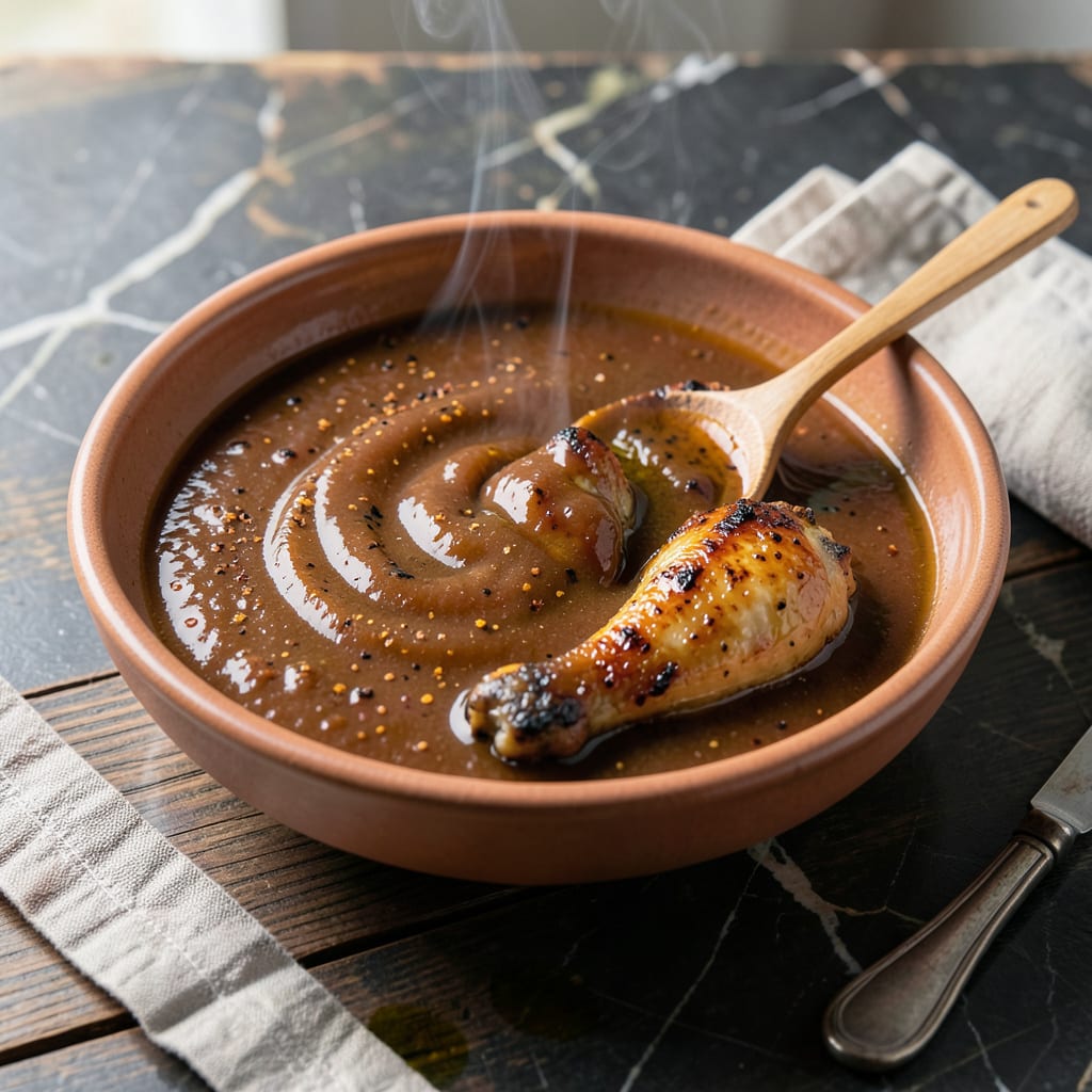 Jim Beam Bourbon BBQ Sauce Recipe: Whiskey Infused Grilling Glaze example with annotations