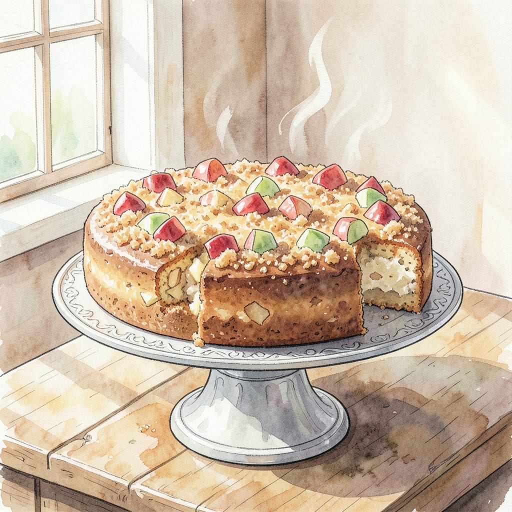 Kentucky Apple Cake Recipe: Moist Spice Cake Perfection example with annotations