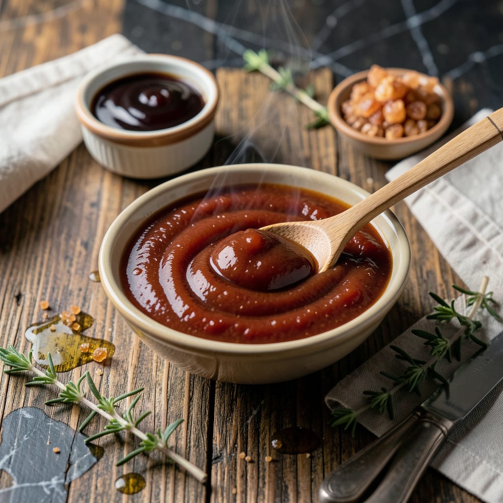 ketchup based bbq sauce recipe illustration with key details