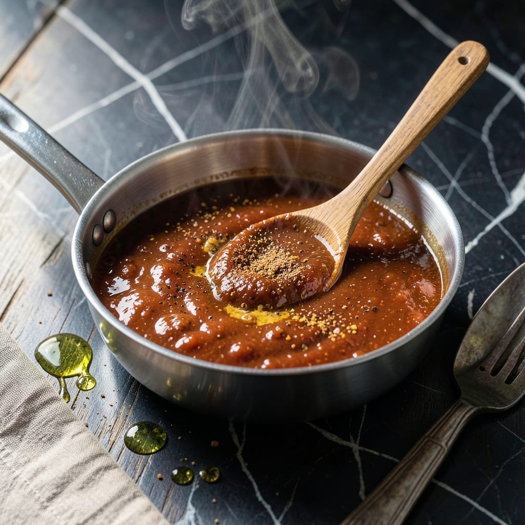 ketchup free bbq sauce recipe example with annotations