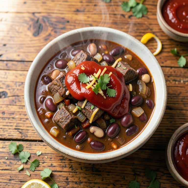 Ketchup in Chili: Secret Ingredient for Rich, Balanced Flavor example with annotations