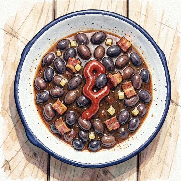 Visual representation of kfc baked beans recipe