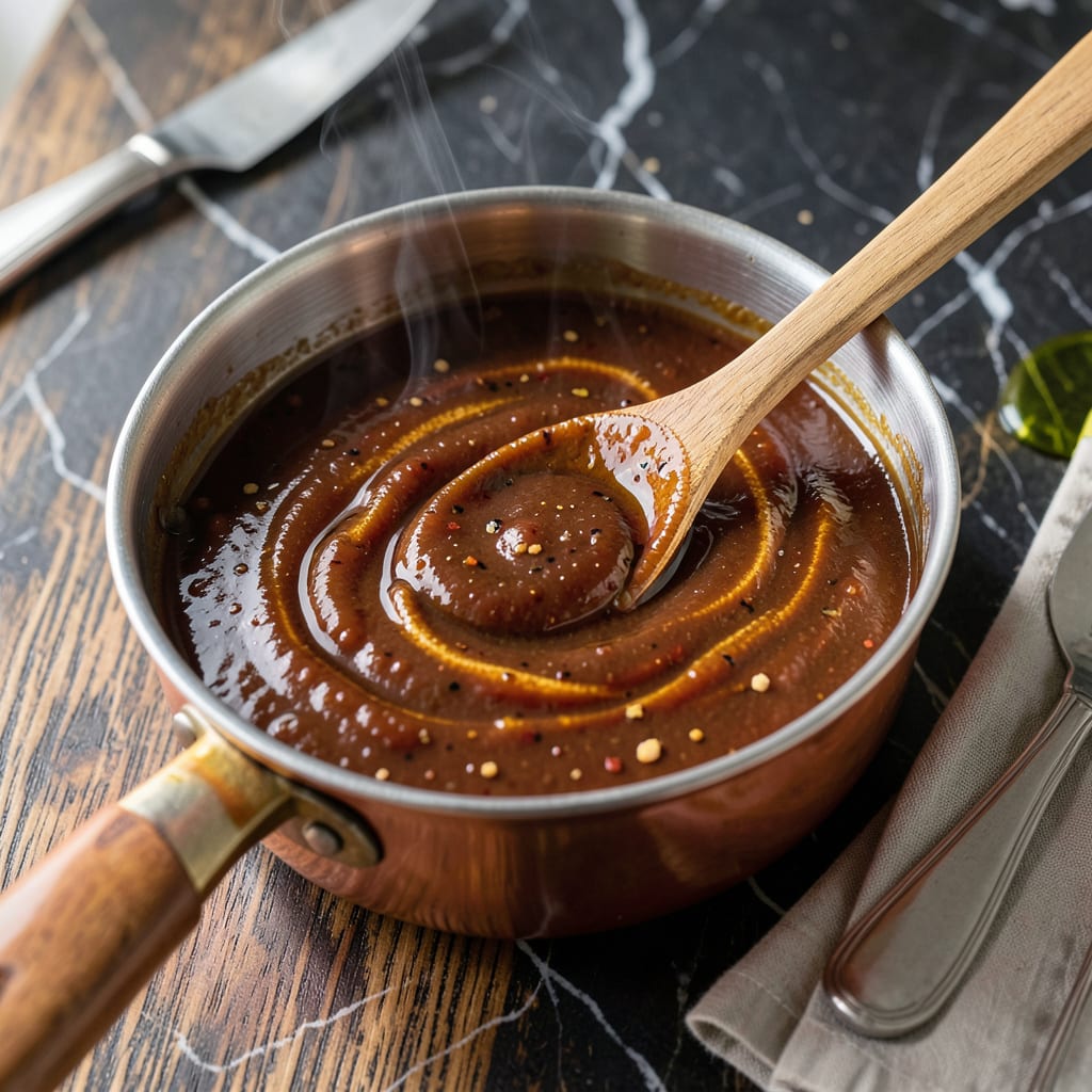 KFC BBQ Sauce Recipe: Copycat Finger Licking Tangy Depth example with annotations