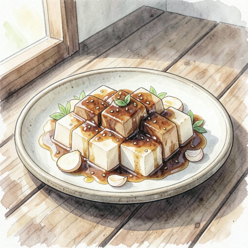 Visual representation of Konnyaku Recipe: Japanese Style Shirataki Noodle Dish
