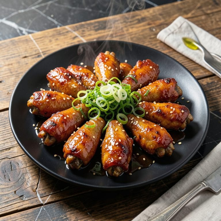Complete korean bbq chicken wings recipe overview image