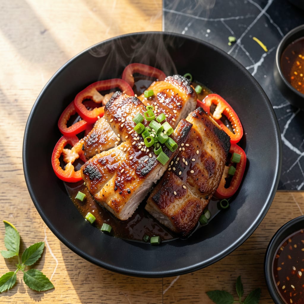 Korean BBQ Pork Chops Recipe: Sweet and Savory Grill Mastery example with annotations