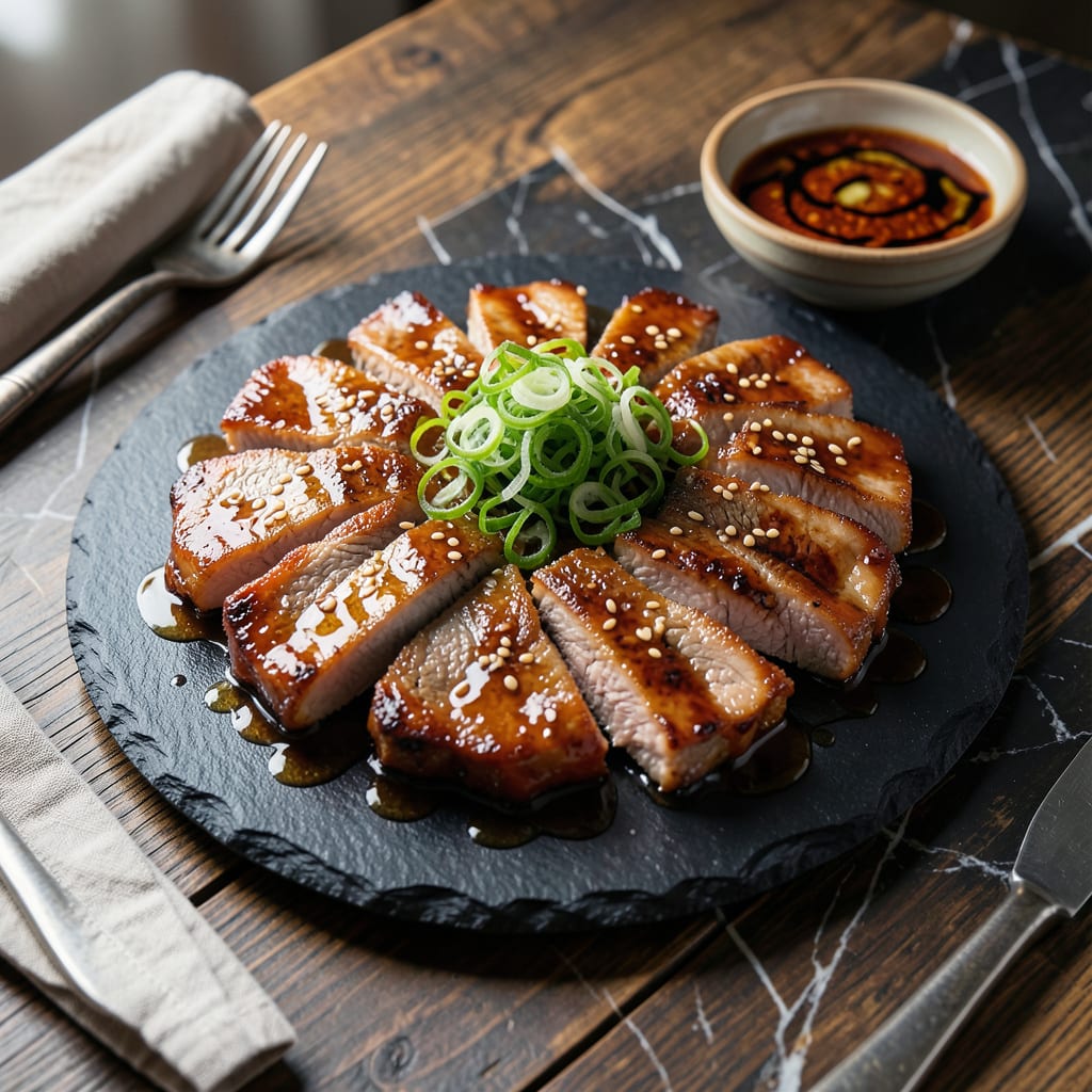 Korean BBQ Sauce Recipe for Pork: Sweet and Spicy Gochujang Glaze illustration with key details