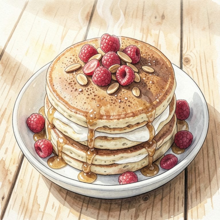 Krusteaz Protein Pancakes Recipe: Fluffy Stacks With 20g Per Serving example with annotations