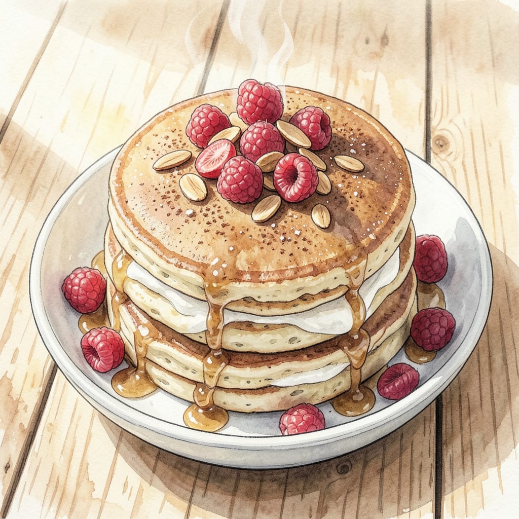 Krusteaz Protein Pancakes Recipe: Fluffy Stacks With 20g Per Serving example with annotations