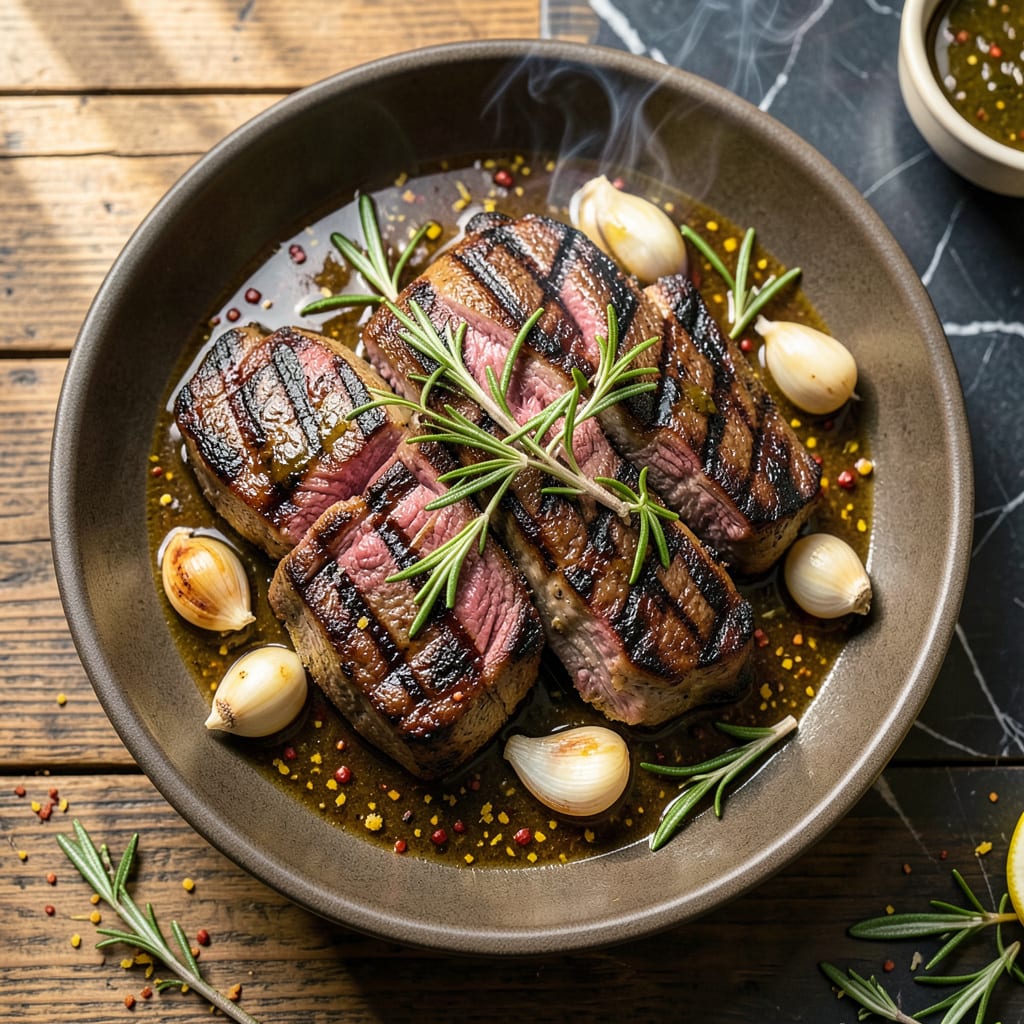 Complete Lamb Steak Grill Recipe: Smoky Char With Rosemary Infusion overview image