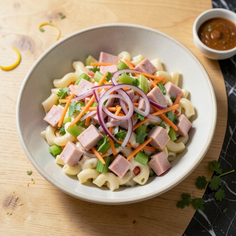 Complete ll hawaiian bbq mac salad recipe overview image