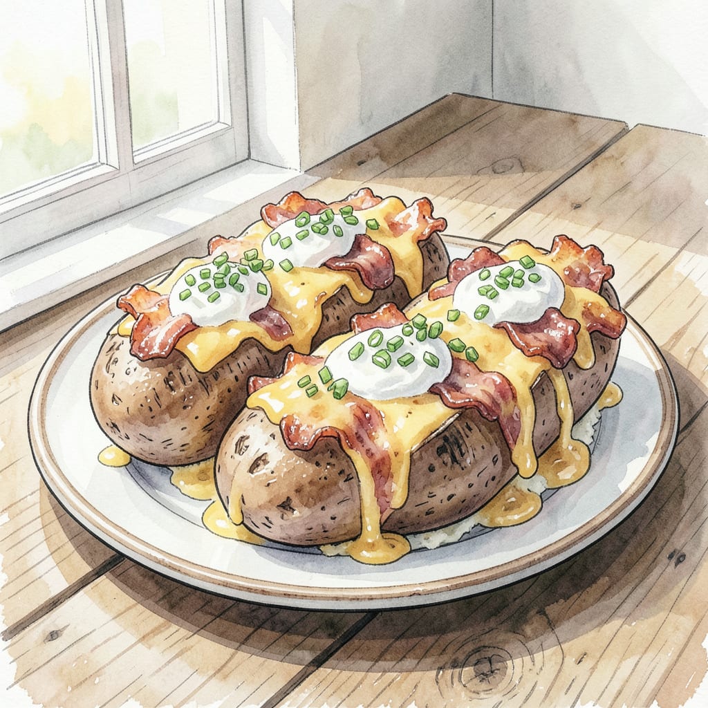 Loaded Potato Griller Recipe: Ultimate Comfort Food in Every Bite illustration with key details