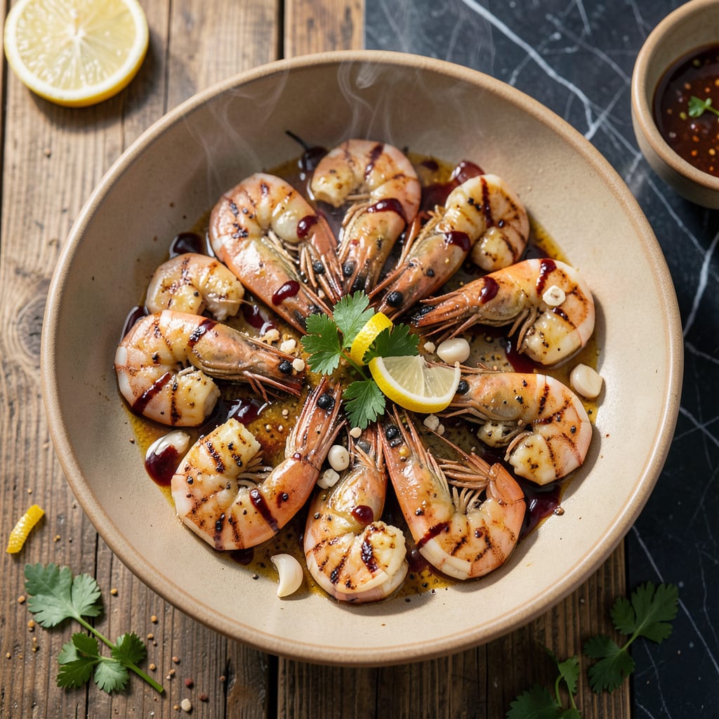 Visual representation of Longhorn Grilled Shrimp Recipe: Steakhouse Style Char and Zesty Garlic Butter