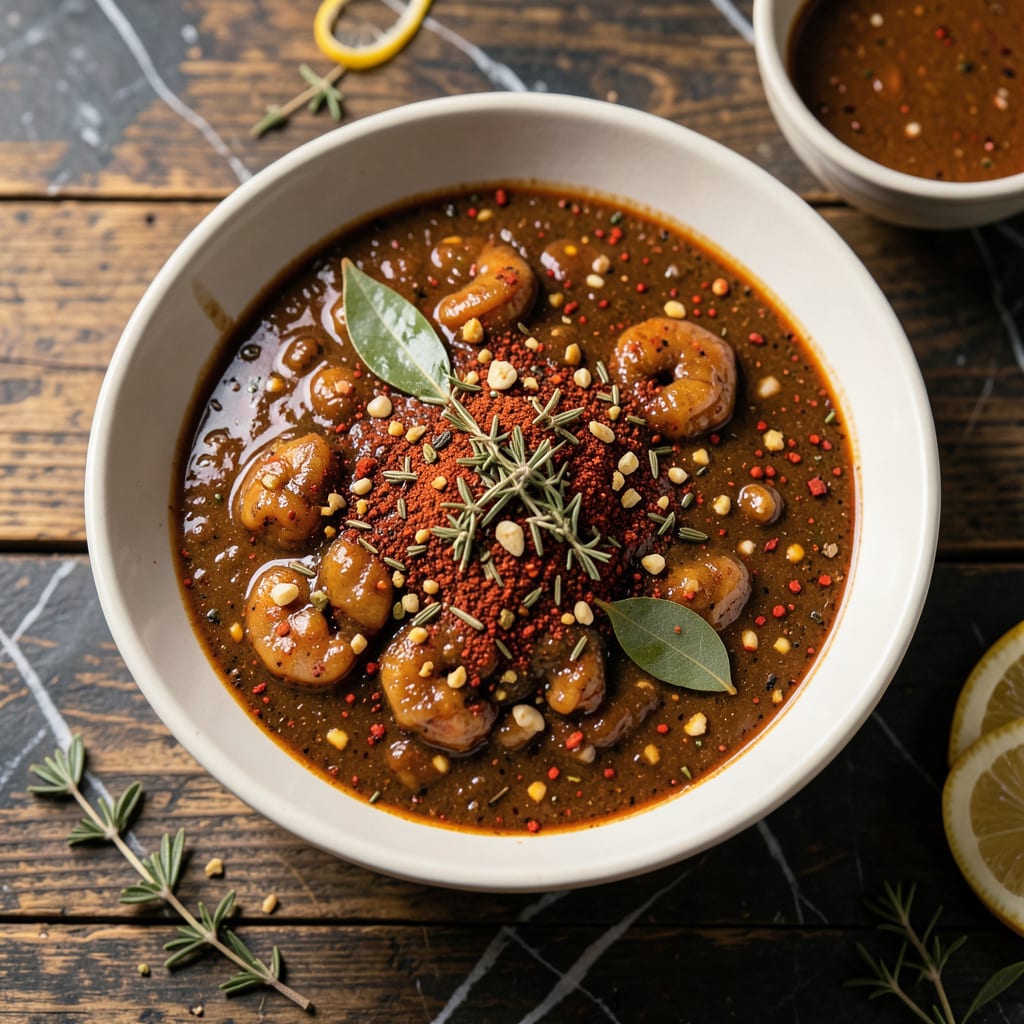Louisiana BBQ Shrimp Sauce Mix Recipe: Spicy Cajun Blend for Seafood example with annotations