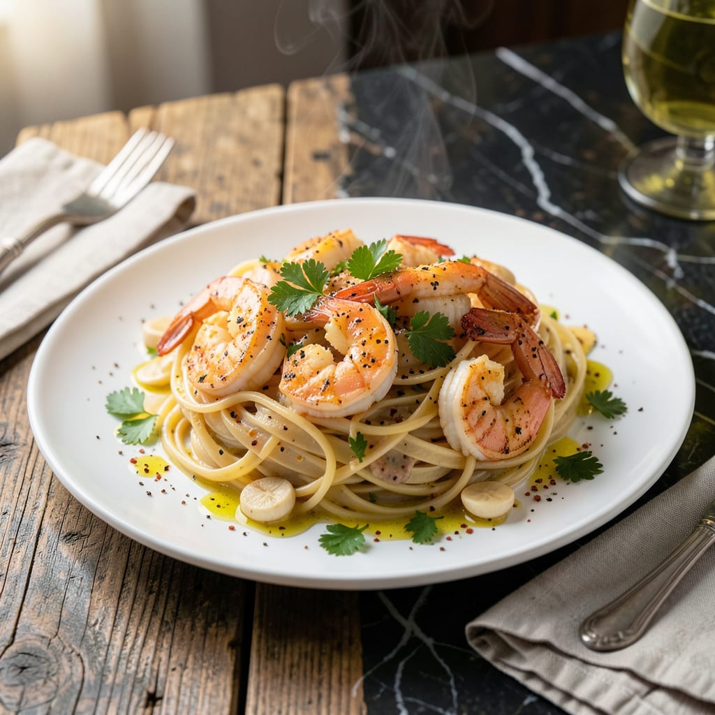 Comprehensive Macaroni Grill Shrimp Portofino Recipe: Lemon Garlic White Wine Sauce visual reference