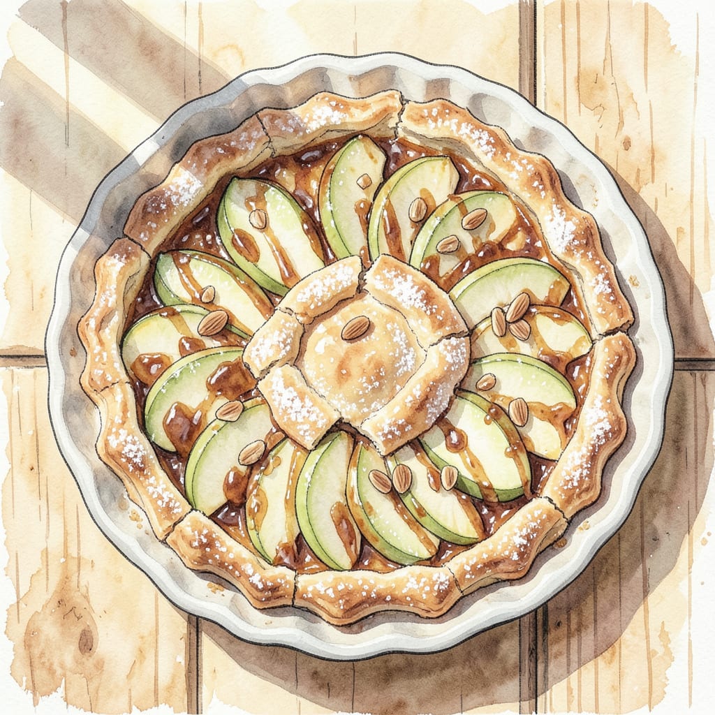 Maggiano's Apple Crostata Recipe: Flaky Crust and Cinnamon Spiced Filling illustration with key details